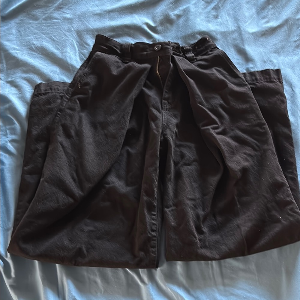 Madewell Black Cargo Pants Relaxed Fit